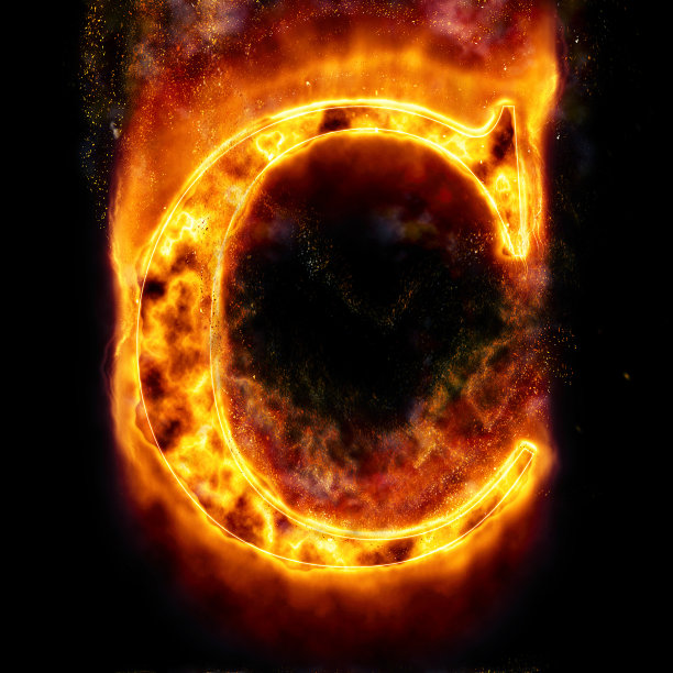 火字母C图片下载