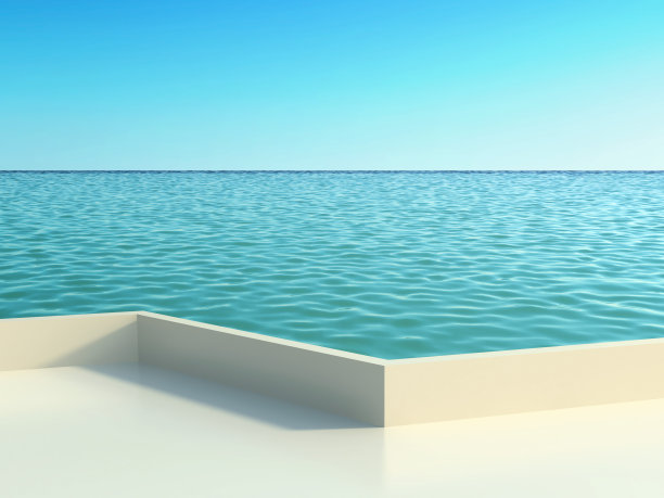 酒店的海景平台图片下载