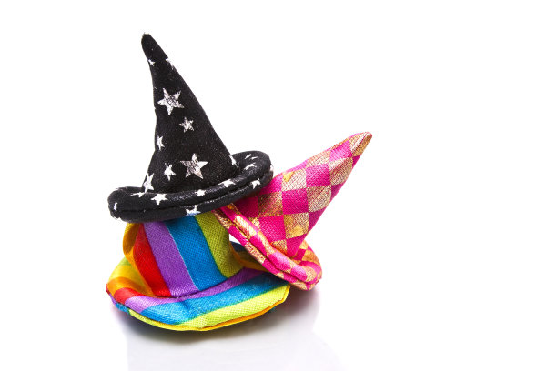 小丑帽孤立在白色上图片下载