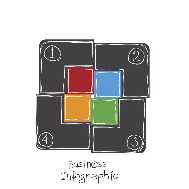 商业信息图徒手绘制图片下载