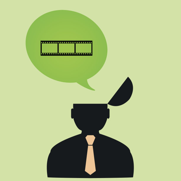 抽象平面图标人看电影eps图片下载