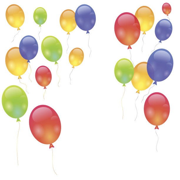 彩色气球集图片下载
