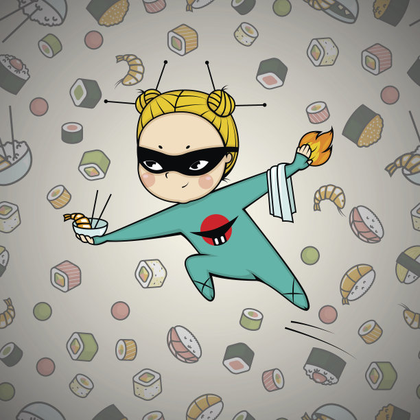 寿司英雄厨师的日本料理图片下载