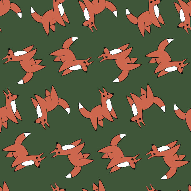 无缝模式与狐狸图片下载