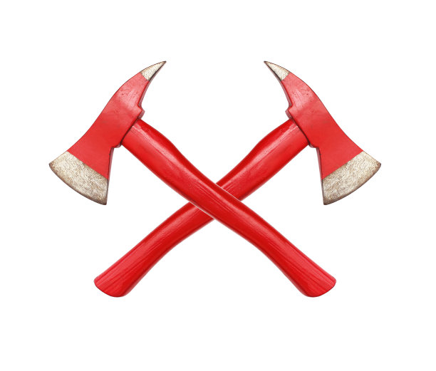 火斧在白色背景图片下载