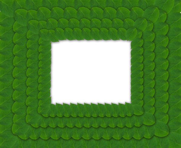 图案来自绿色抽象方形框架图片下载