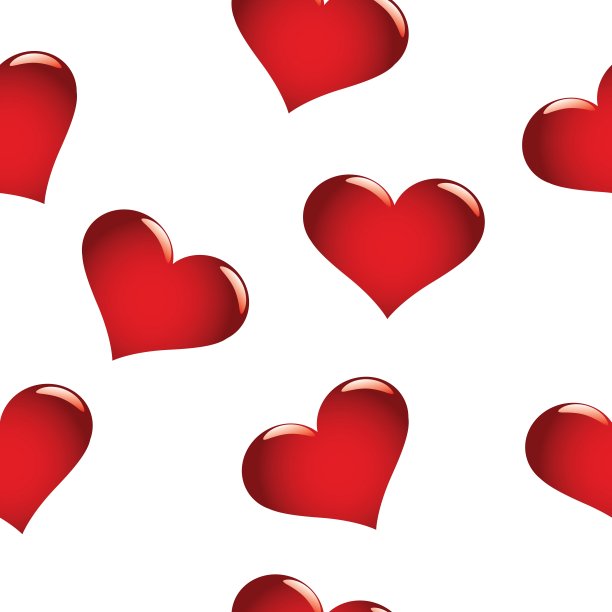 红心无缝图案图片下载