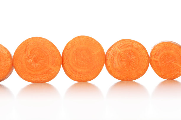 切片胡萝卜的特写图片下载