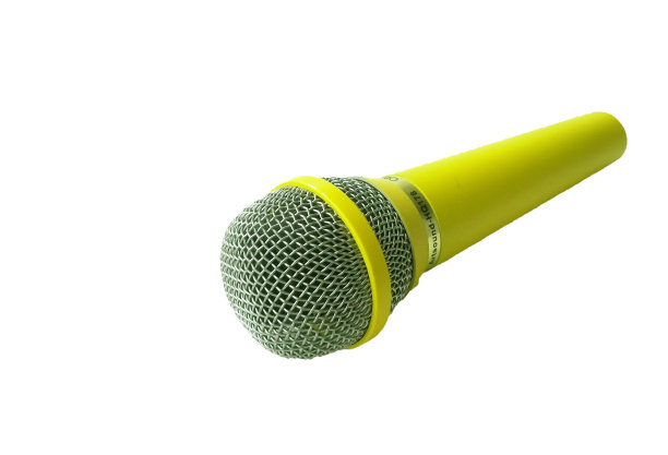 黄色的麦克风图片下载