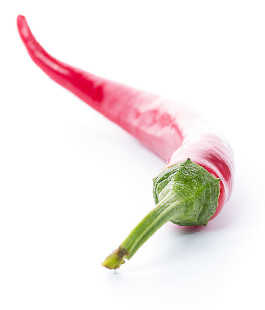 红辣椒孤立在白色背景上图片下载