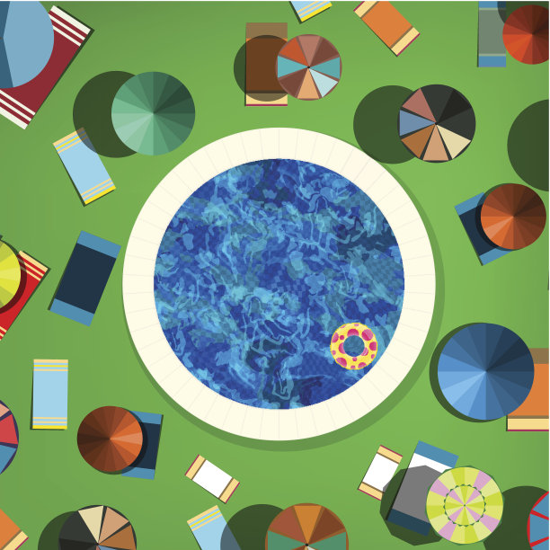 池的雨伞图片下载