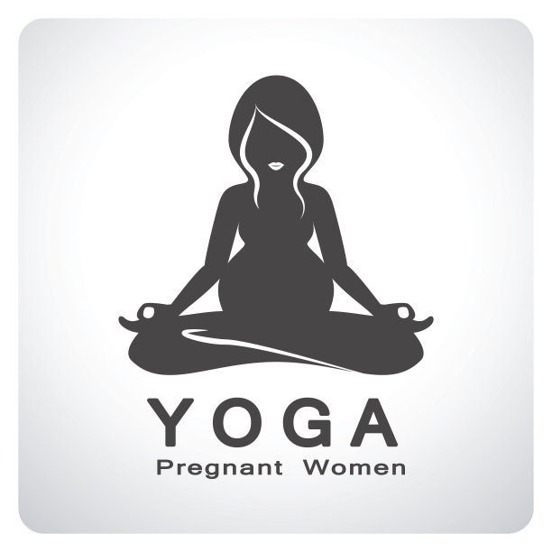妈妈，瑜伽是孕妇的象征。图片下载