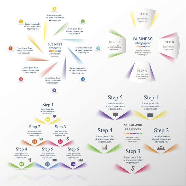 为业务收集信息图表模板图片下载