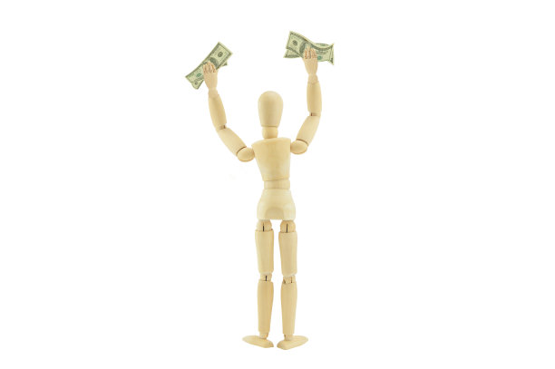 人体模特拿着钱图片下载