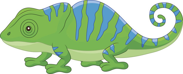 卡通可爱的变色龙图片下载