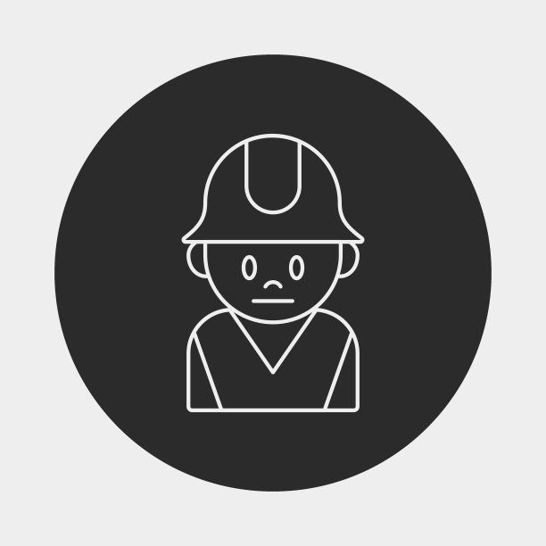 工人线条图标图片下载