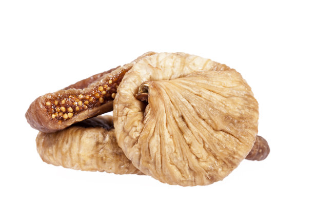 孤立在白色背景上的干燥无花果的果实。图片下载