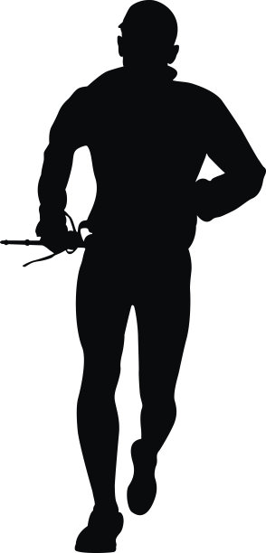 有滑雪杆的人图片下载