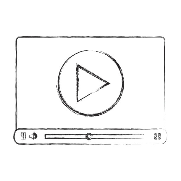 媒体播放器模板图标图片下载