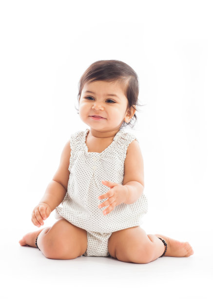 可爱的宝宝，笑容灿烂图片下载