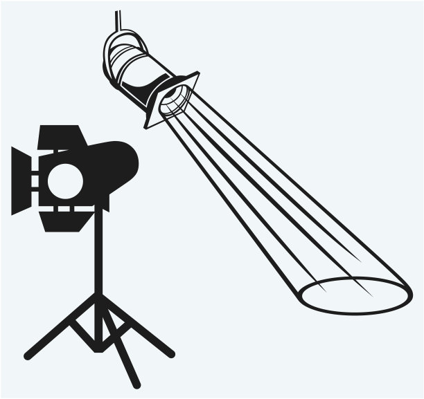 带光束的顶灯图片下载