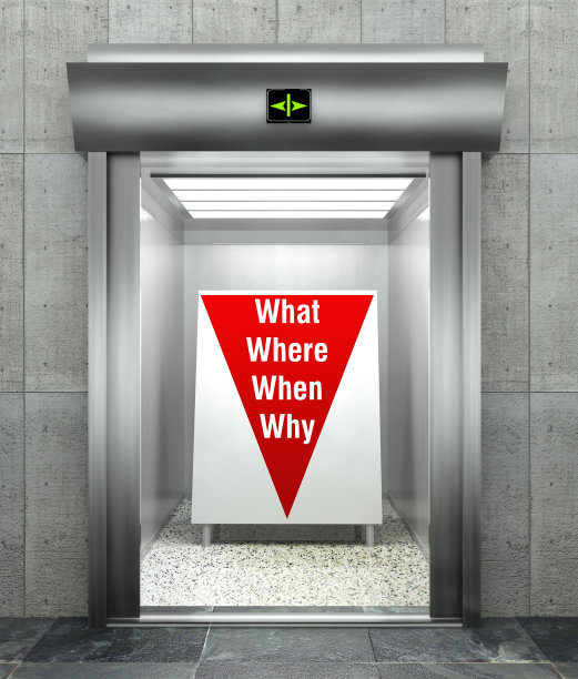 业务问题。红色向下箭头的现代电梯图片下载