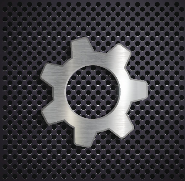 工业金属齿轮。图片下载