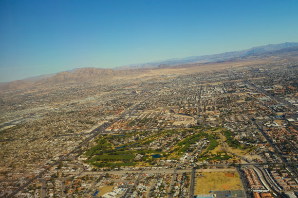 鸟瞰图从拉斯维加斯图片下载