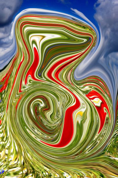 彩色迷幻液化背景图片下载