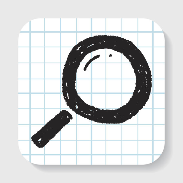 涂鸦放大镜图片下载