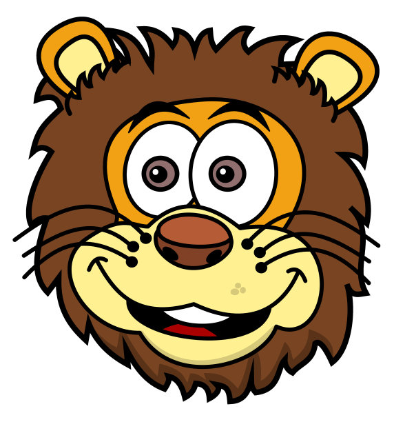 狮子的头微笑图片下载