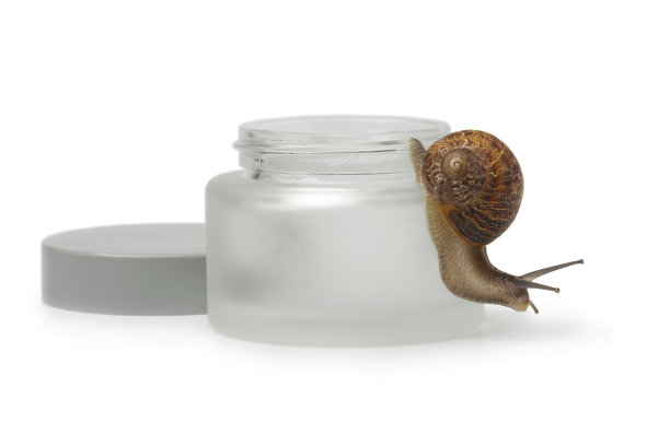蜗牛从面霜罐里爬出来图片下载