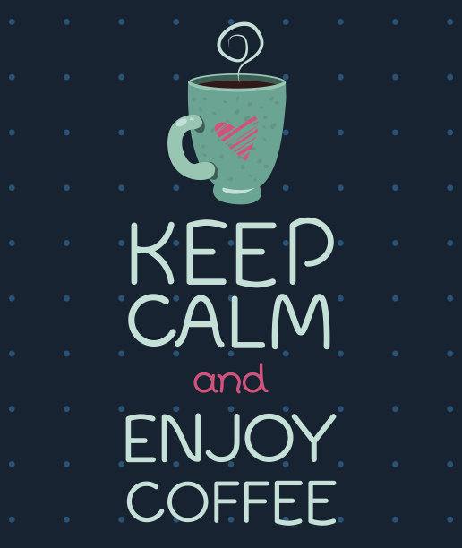 保持冷静，享受咖啡图片下载