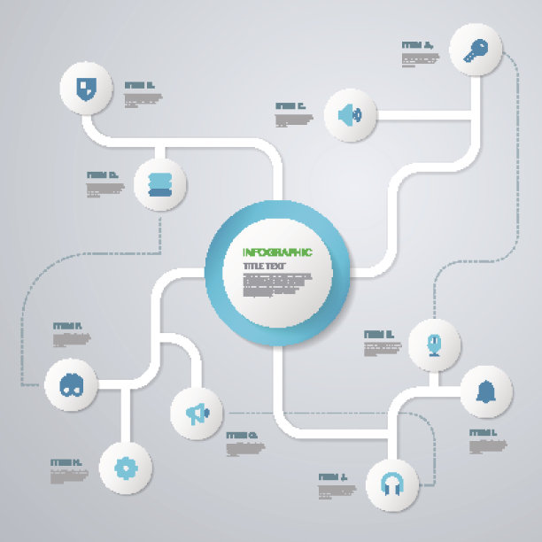 信息图设计白圈图片下载