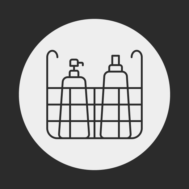 洗发水线条图标图片下载