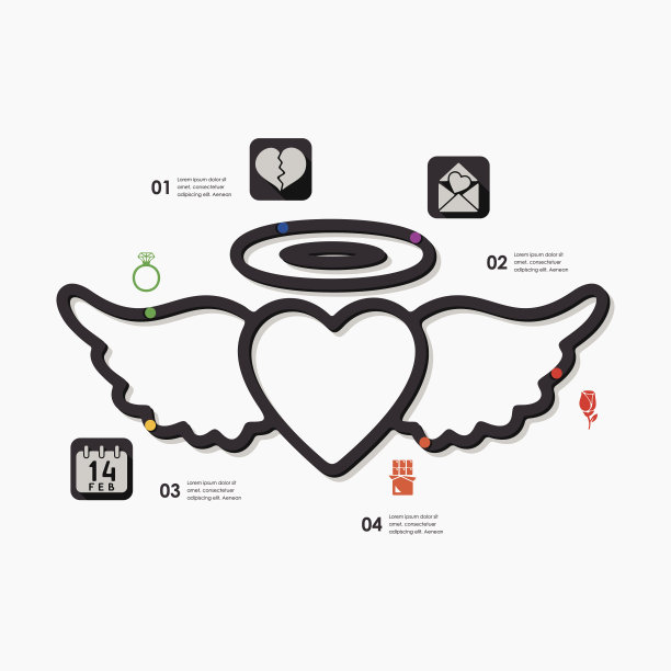 情人节的信息图表图片下载