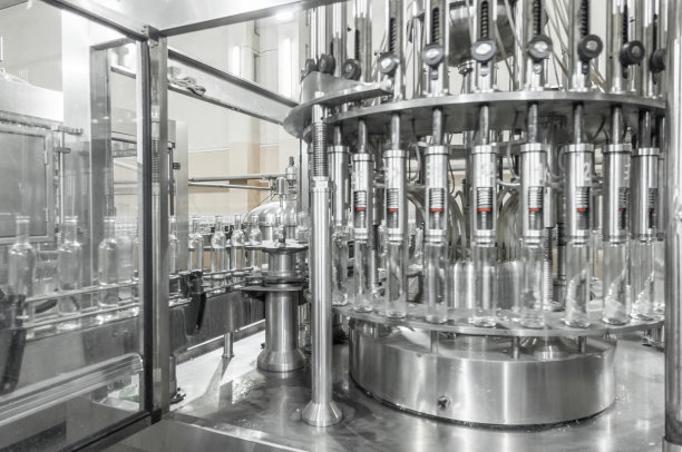 用于生产玻璃瓶的工厂图片下载