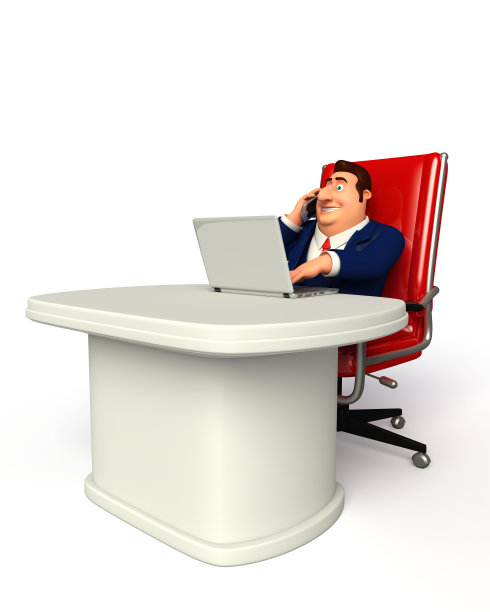 拥有笔记本电脑的年轻商人图片下载