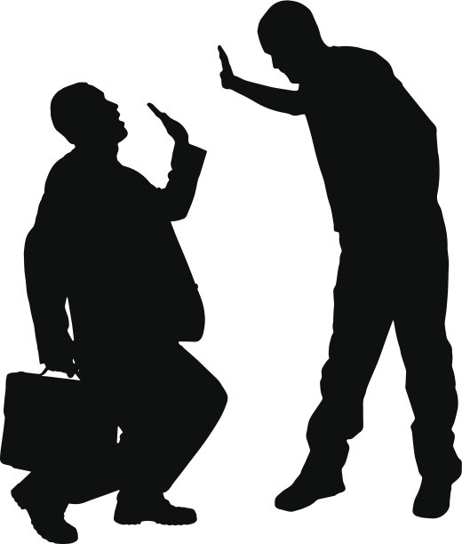 矢量剪影的商人。图片下载