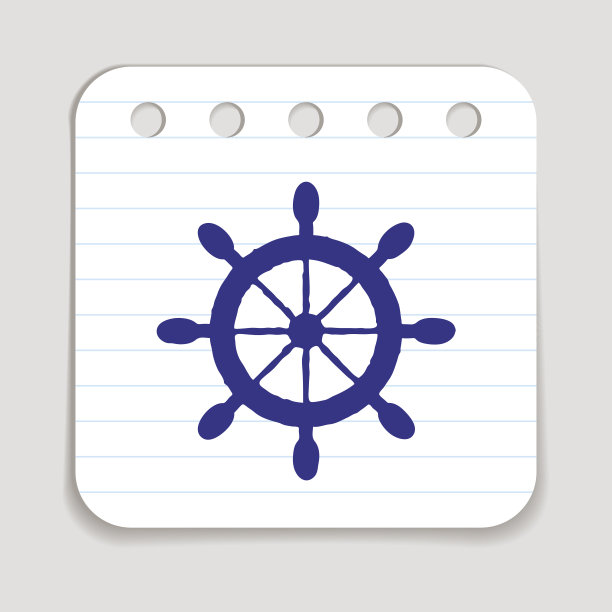 涂鸦船轮图标图片下载