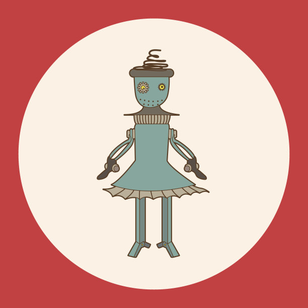 机器人主题元素向量，eps图片下载