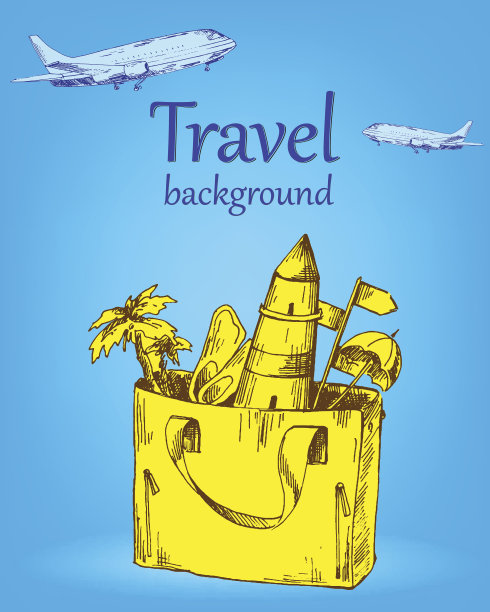 旅游背景颜色图片下载