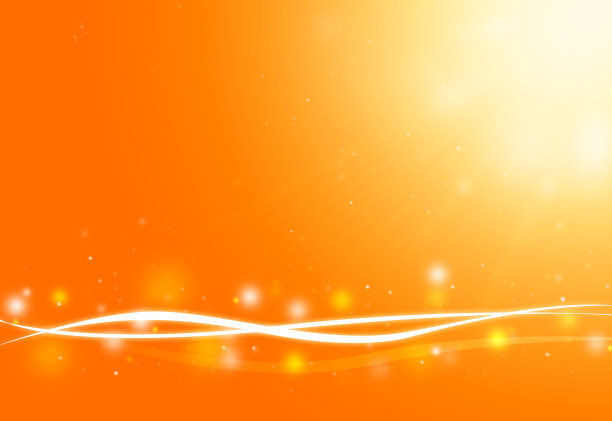 金色的波浪和闪光散焦的光线图片下载