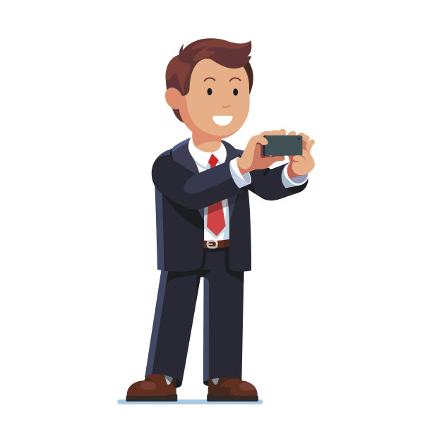 商人正在用手机拍照图片下载