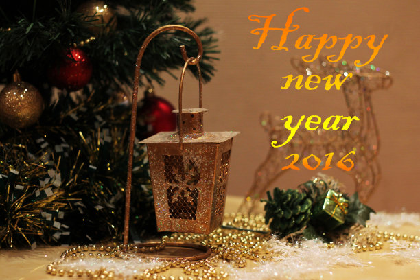 新年的明信片图片下载