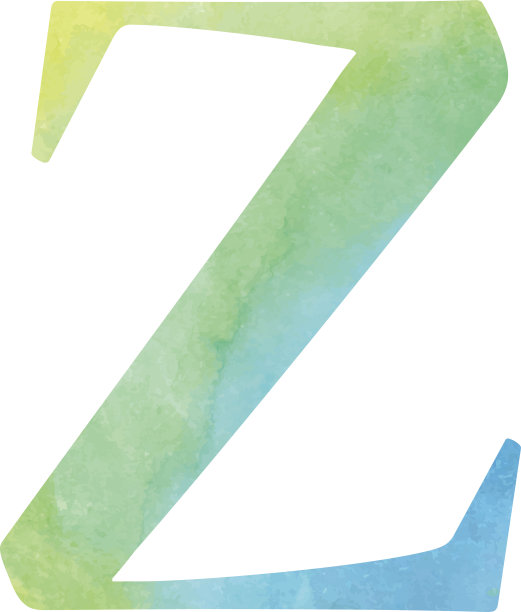 水彩字母表的信图片下载