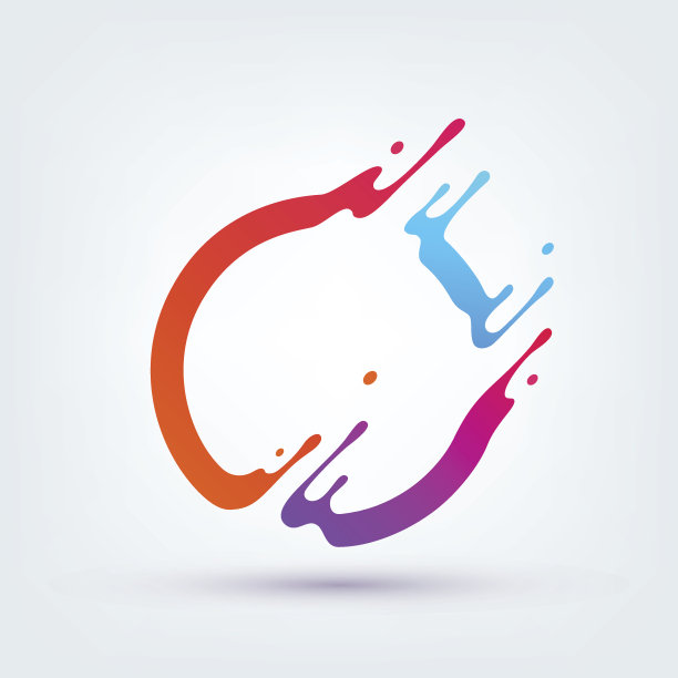 矢量插图。抽象的彩色圆素材图片