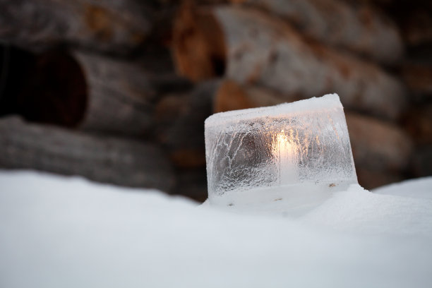 冰灯笼图片下载