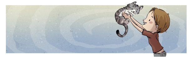 抱着猫的孩子图片下载