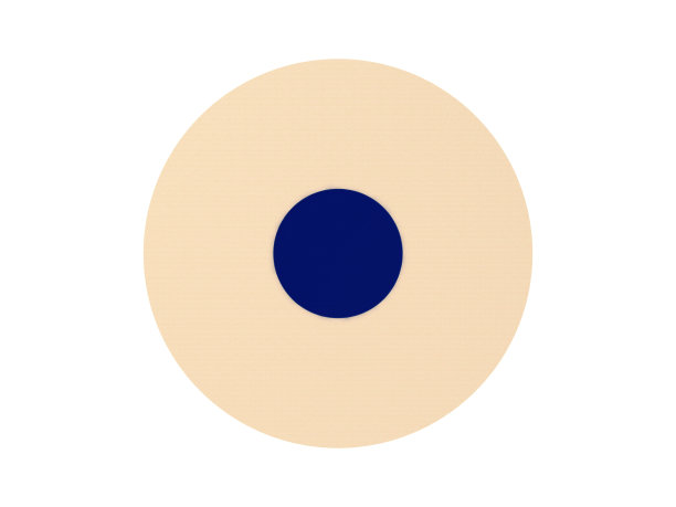 3D圆形与米色蓝色和白色的背景图片下载